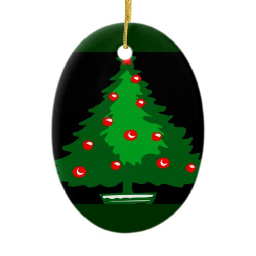 Christmas Tree Holiday Wishes Ornament ornament