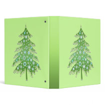 Christmas Tree Hugger Vinyl Binder