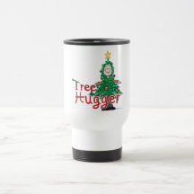 Christmas Tree Hugger Coffee Mugs