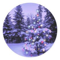 Christmas Tree in the Forest Sticker