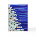 Christmas tree in white. cards