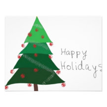 christmas tree invitations