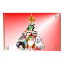 Christmas Tree Kittens Poster posters by Lotacats Christmas Tree Kittens Poster posters