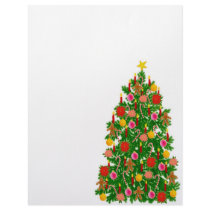 Christmas Tree Letterhead by twopurringcats Christmas Tree Letterhead