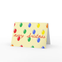 Christmas Tree Light Bulbs Christmas Greeting Card by krichard08 Christmas Tree Light Bulbs Christmas Greeting Card
