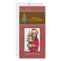 Christmas tree & light photocard by theonedesigns Christmas tree & light photocard
