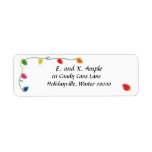 Christmas Tree Light Return Address Labels