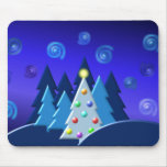 Christmas Tree Lights DARK Design Mouse Pads