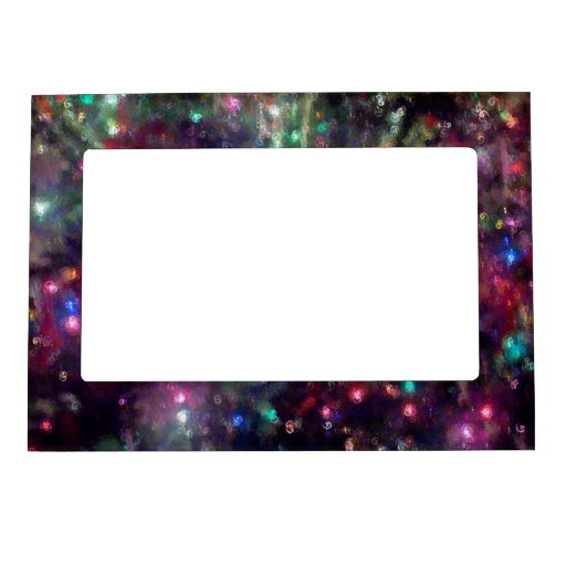 christmas tree lights effect magnetic frame zazzle christmas tree lights effect magnetic frame zazzle