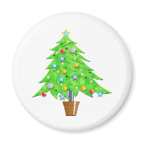 Christmas Tree Refrigerator Magnets