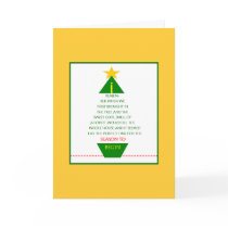 Christmas Tree memories card
