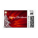 Christmas Tree Merry Christmas postage