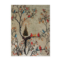 Christmas Tree Nest ~ Postcard