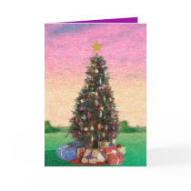 Christmas Tree : Oil Painting cards by anamika11 Christmas Tree : Oil Painting cards