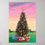 Christmas Tree : Oil Painting Print