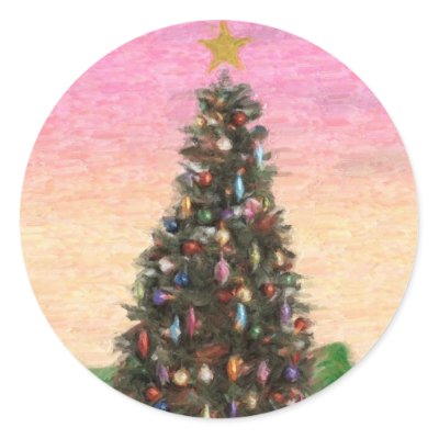 http://rlv.zcache.com/christmas_tree_oil_painting_sticker-p217245770821061746qjcl_400.jpg