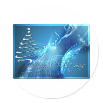 Christmas Tree on BlueWave stickers