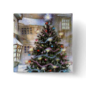 Christmas tree on street button