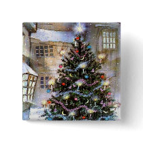 Christmas tree on street buttons