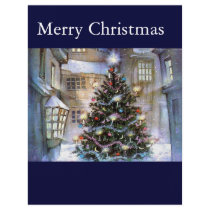 Christmas tree on street flyers by HolidayHeaven Christmas tree on street flyers