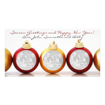 Christmas Tree Ornament Photo Cards