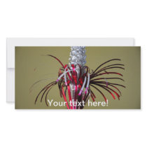 Christmas tree ornament picture card