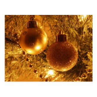 Christmas Tree Ornament Postcard