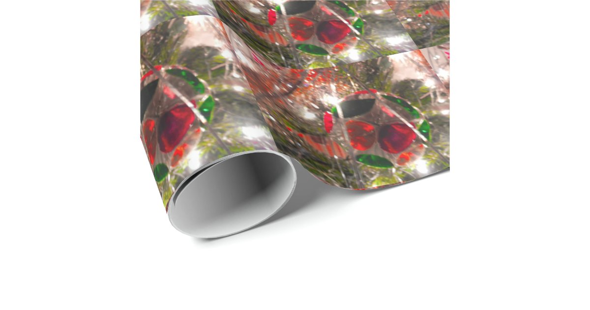 christmas tree ornament wrapping paper zazzle christmas tree ornament wrapping paper zazzle