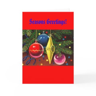 Christmas Tree Ornaments 2 card