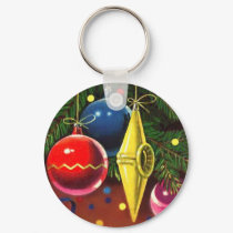 Christmas Tree Ornaments 2 keychains