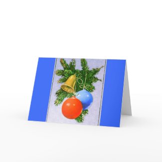 Christmas Tree Ornaments Design card