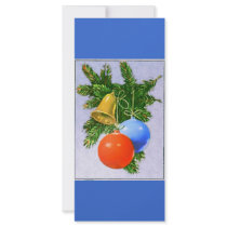 Christmas Tree  Ornaments Design rack cards