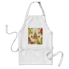 Christmas Tree Ornaments Gifts Presents Holiday Apron