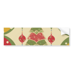 Christmas Tree Ornaments Gifts Presents Holiday Bumper Stickers