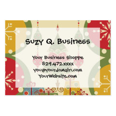 Christmas Tree Ornaments Gifts Presents Holiday Business Card