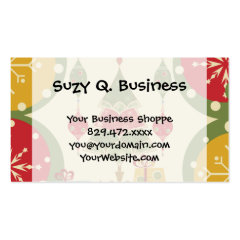 Christmas Tree Ornaments Gifts Presents Holiday Business Card Template