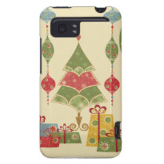 Christmas Tree Ornaments Gifts Presents Holiday HTC Vivid Case