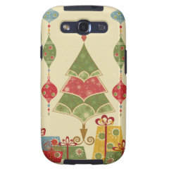 Christmas Tree Ornaments Gifts Presents Holiday Galaxy S3 Case