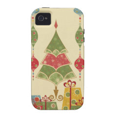 Christmas Tree Ornaments Gifts Presents Holiday Case-Mate iPhone 4 Cases