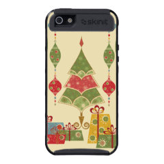 Christmas Tree Ornaments Gifts Presents Holiday Cover For iPhone 5