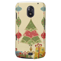 Christmas Tree Ornaments Gifts Presents Holiday Galaxy Nexus Covers