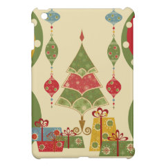 Christmas Tree Ornaments Gifts Presents Holiday iPad Mini Covers