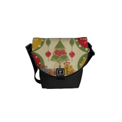 Christmas Tree Ornaments Gifts Presents Holiday Messenger Bags