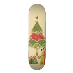Christmas Tree Ornaments Gifts Presents Holiday Skate Board Deck