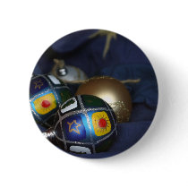 Christmas tree ornaments in blue buttons by nassosvakalis Christmas tree ornaments in blue buttons