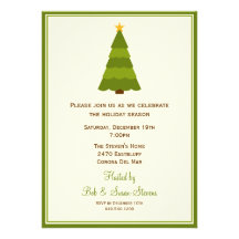 Christmas Tree Party Invitation