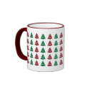 Christmas Tree Pattern Holiday Mug