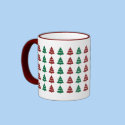 Christmas Tree Pattern Holiday Mug