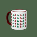 Christmas Tree Pattern Holiday Mug by mariannegilliand Christmas Tree Pattern Holiday Mug