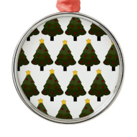 Christmas Tree Pattern Winter Holiday Gifts Christmas Ornament